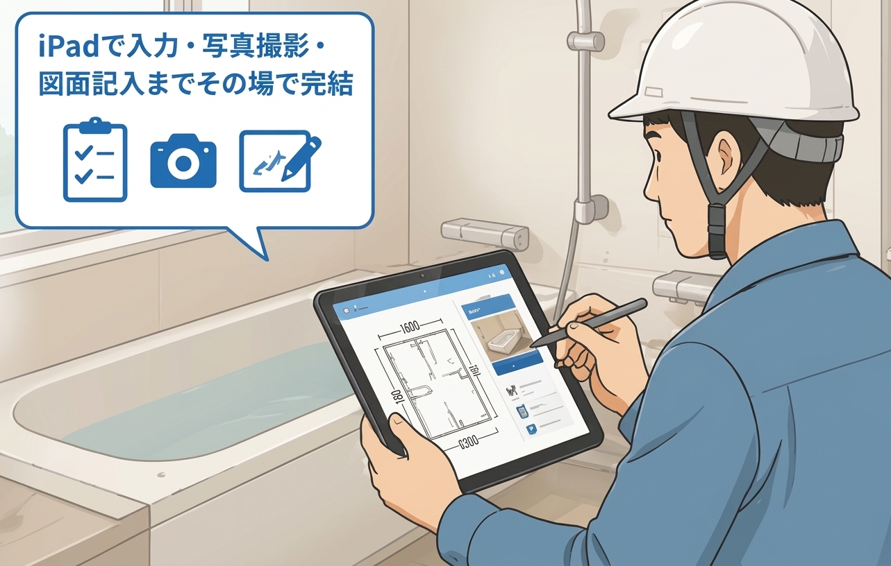 現調ナビの利用イメージ